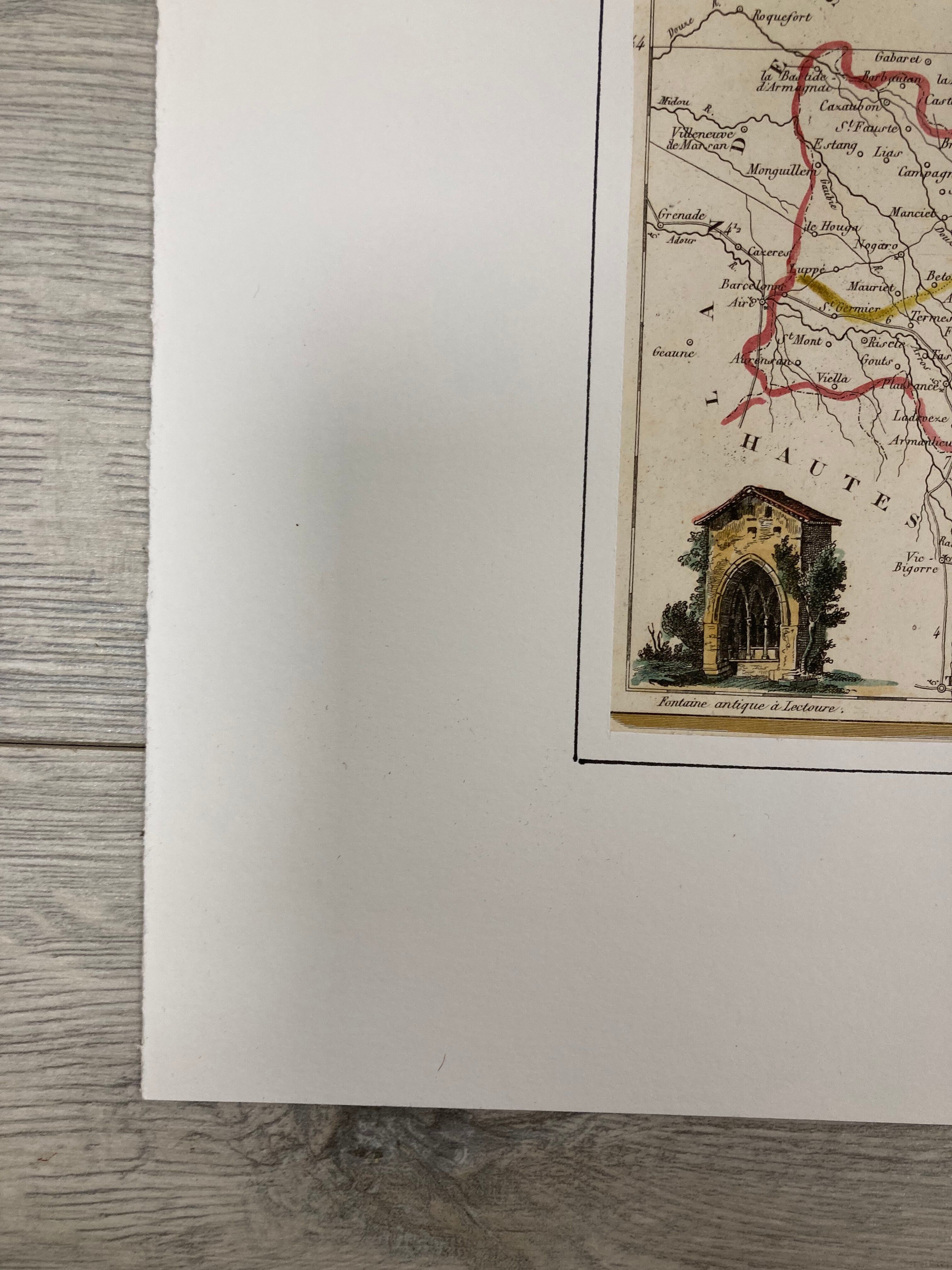 Carte ancienne du gers