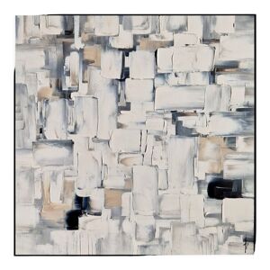 Tableau peinture abstraite blanc