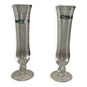 Paire de vases Daum boîte