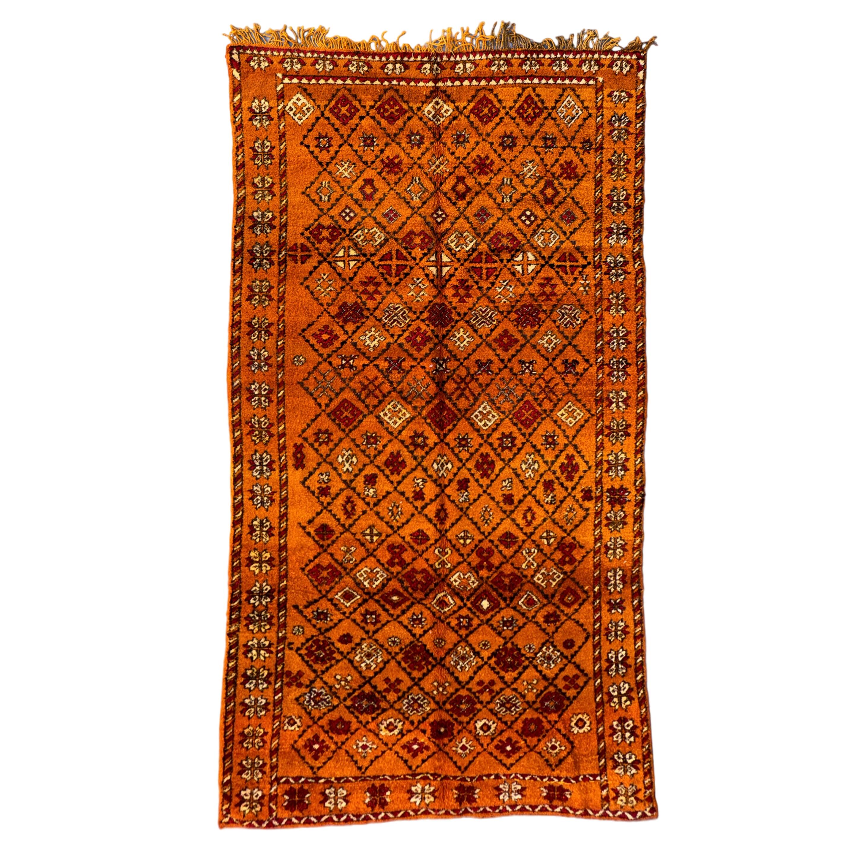 Moroccan rug Zayan orange - 288 x 153 cm