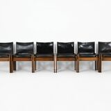 Set of 6 Monk Dining Chairs by Afra & Tobia Scarpa for Molten