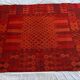 Carpet 1970 pop design geometric red background wool 229 cm x 170 cm