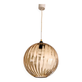 Amber textured glass pendant 29 cm