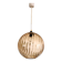 Suspension Boule en verre texturé ambré 29 cm