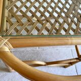 Vintage rattan side table