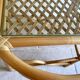 Table d’appoint vintage en rotin