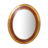 Miroir ovale art déco doré 50,5x40,5 cm