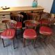6 vintage bistro chairs