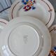 Lot of 10 plates Saint Amand model Valentin