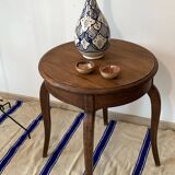Ancien guéridon ou table d’appoint en bois style Louis XV
