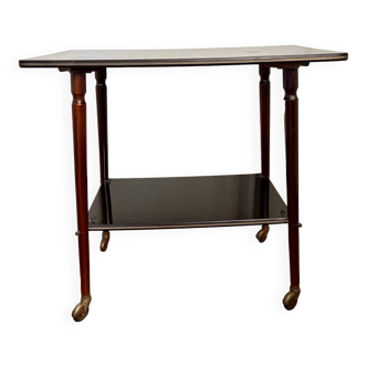 Vintage compass leg serving table