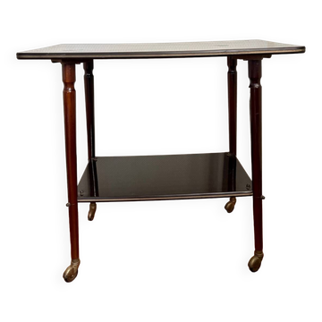Vintage compass leg serving table