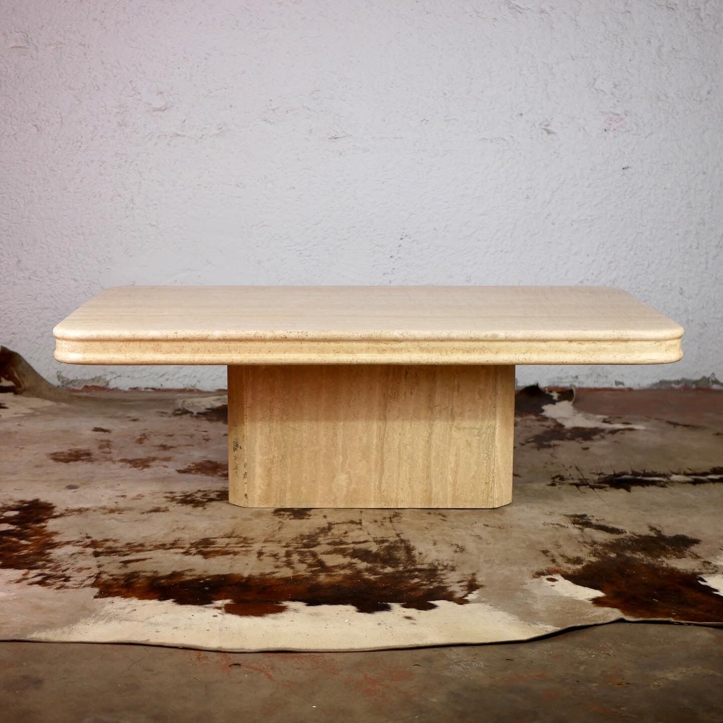 Travertine coffee table from the 70s