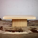 Travertine coffee table from the 70s
