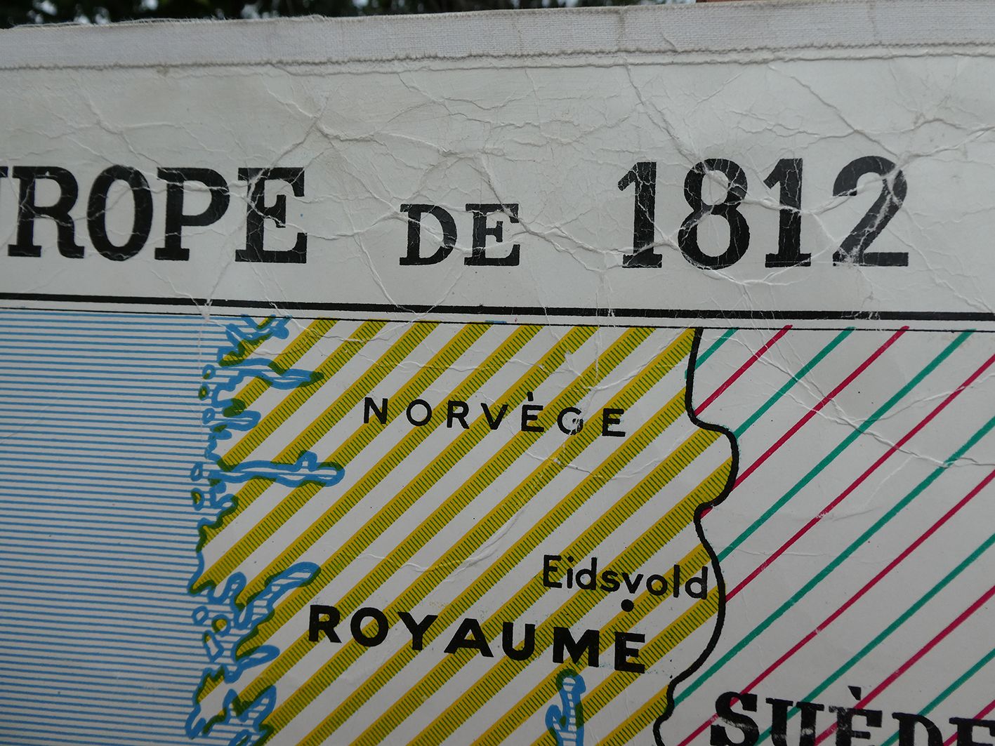 Ancient school map of Europe from 1812 to 1815 - No.228 /229