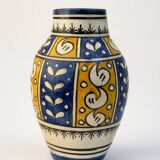 Antique glazed ceramic vase, Nabeul, 1950s