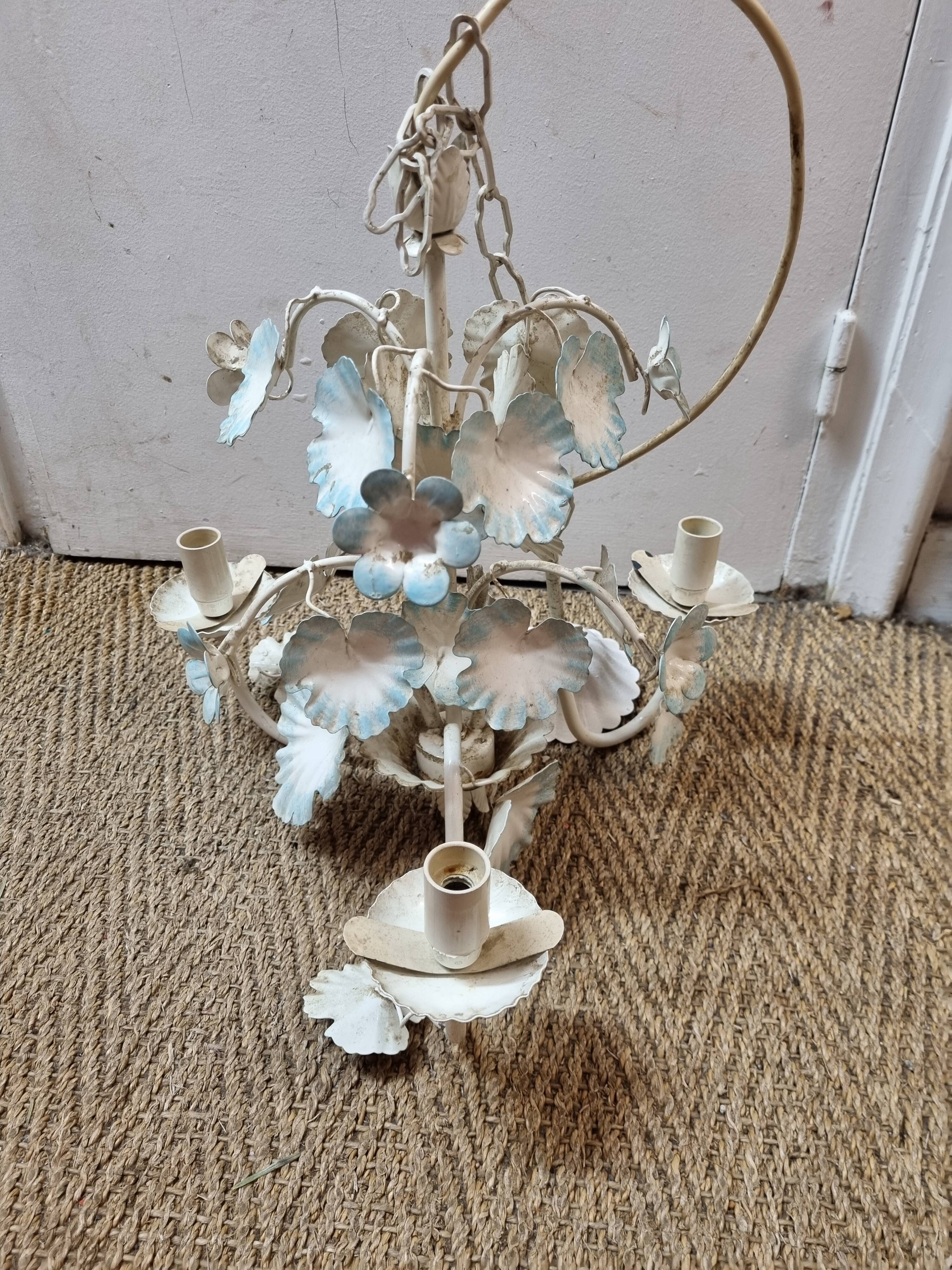 Chandelier Floreart 3 fires, Italy, 1970