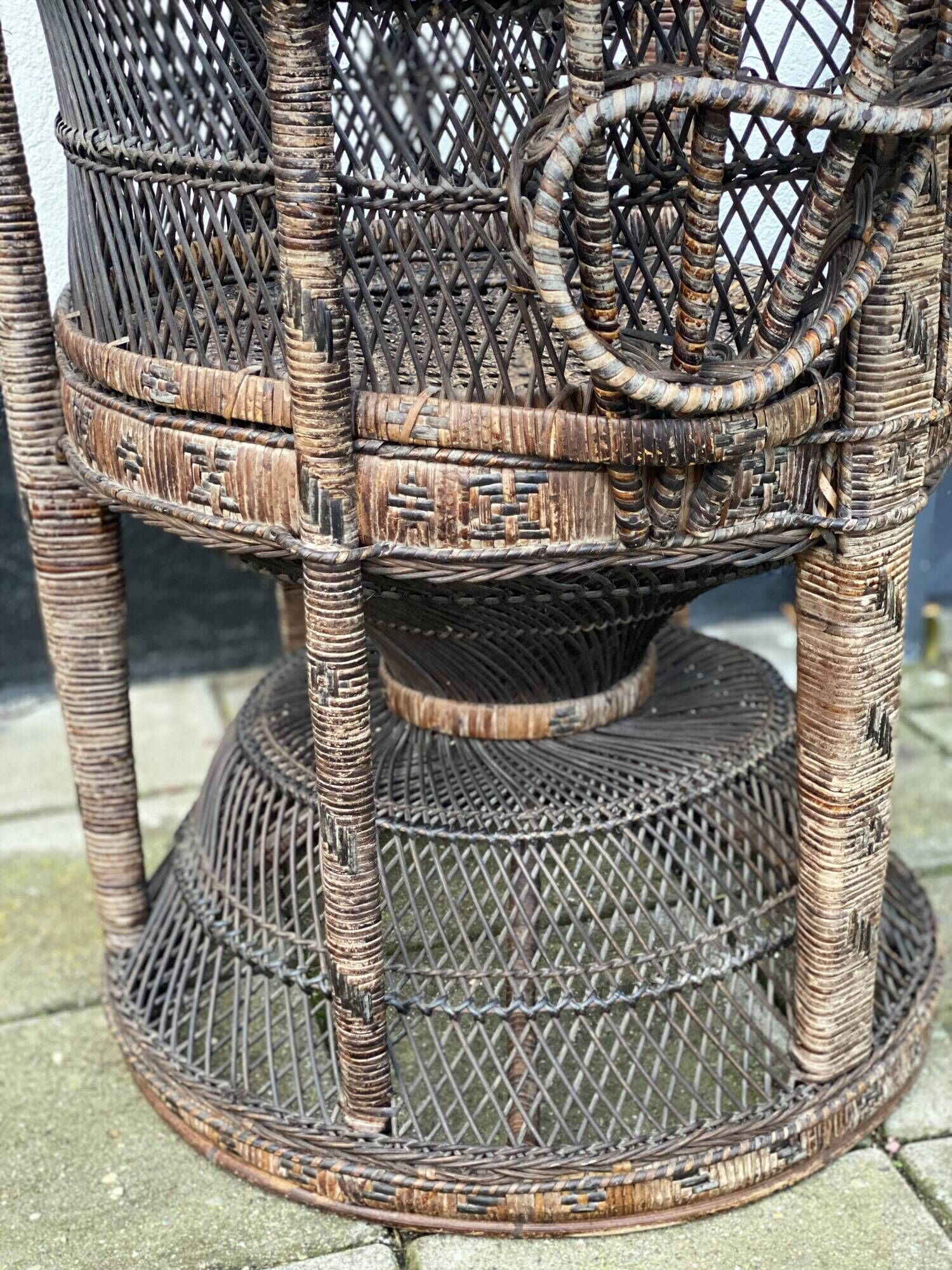 Vintage Emanuel’s Peacock Chair by Trio Noordwolde 1970’s