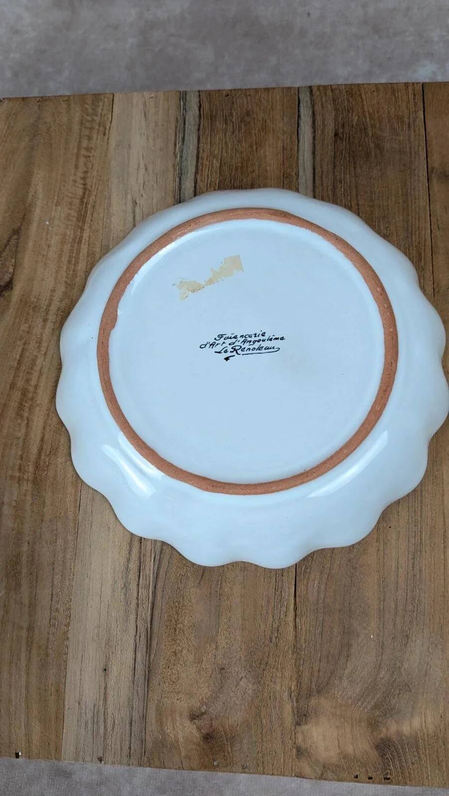 Small dish / pocket emptier in artistic earthenware Le Renoleau – Angoulême