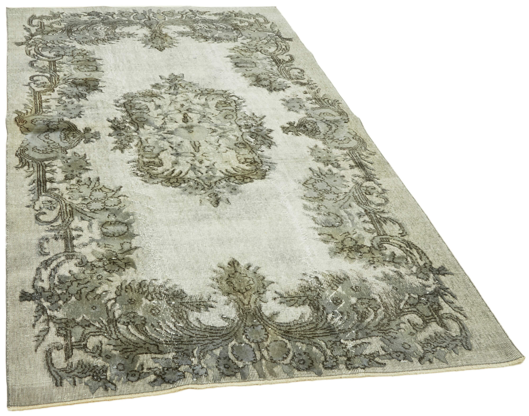 Tapis turc antique des années 1970 noué à la main 162 cm x 262 cm
