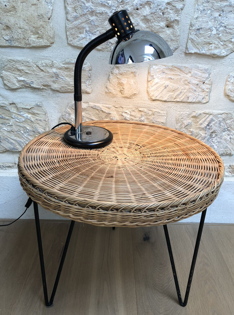 Lampe vintage chromée
