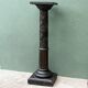 Napoleon 3 carved wooden column oak leaves