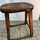Industrial wooden stool