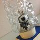 Bubbled glass bedside lamp by Helena Tynell 60/70