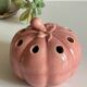Vase, pique-fleurs vintage en céramique