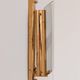 Vintage brass and glass wall light, France, 1970.