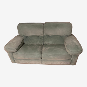 Green nubuck sofa