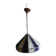 Large cream and purple tiffany style art deco pendant light