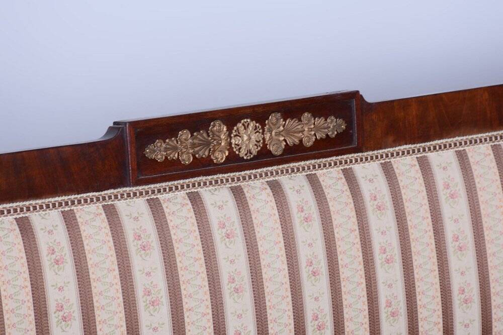 French Empire Mahogany Sofa, 1860s