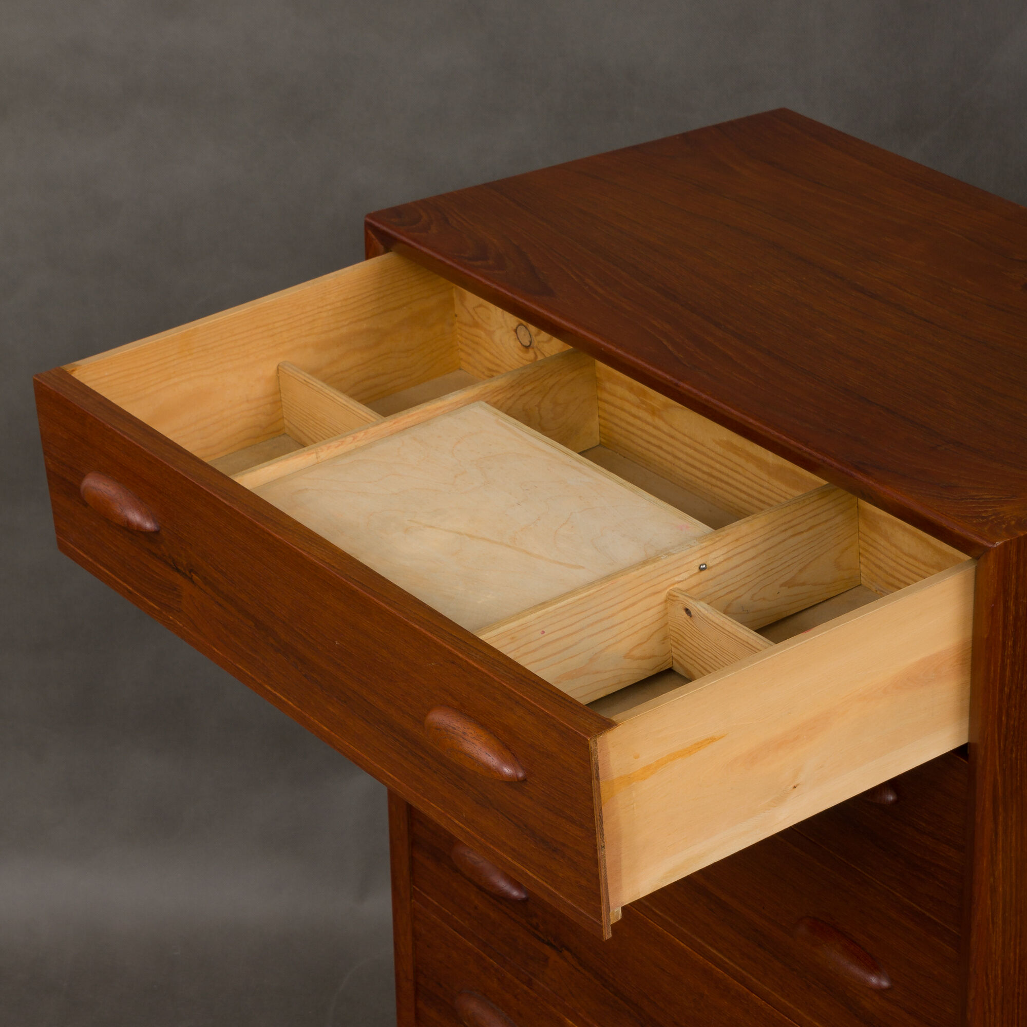Danish  teak dresser with hidden mirror