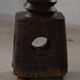 19th-century sculptural French wine press in solid wood / pedestal
