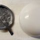 Opaline globe ceiling or wall light 20 cm - mid-20th century