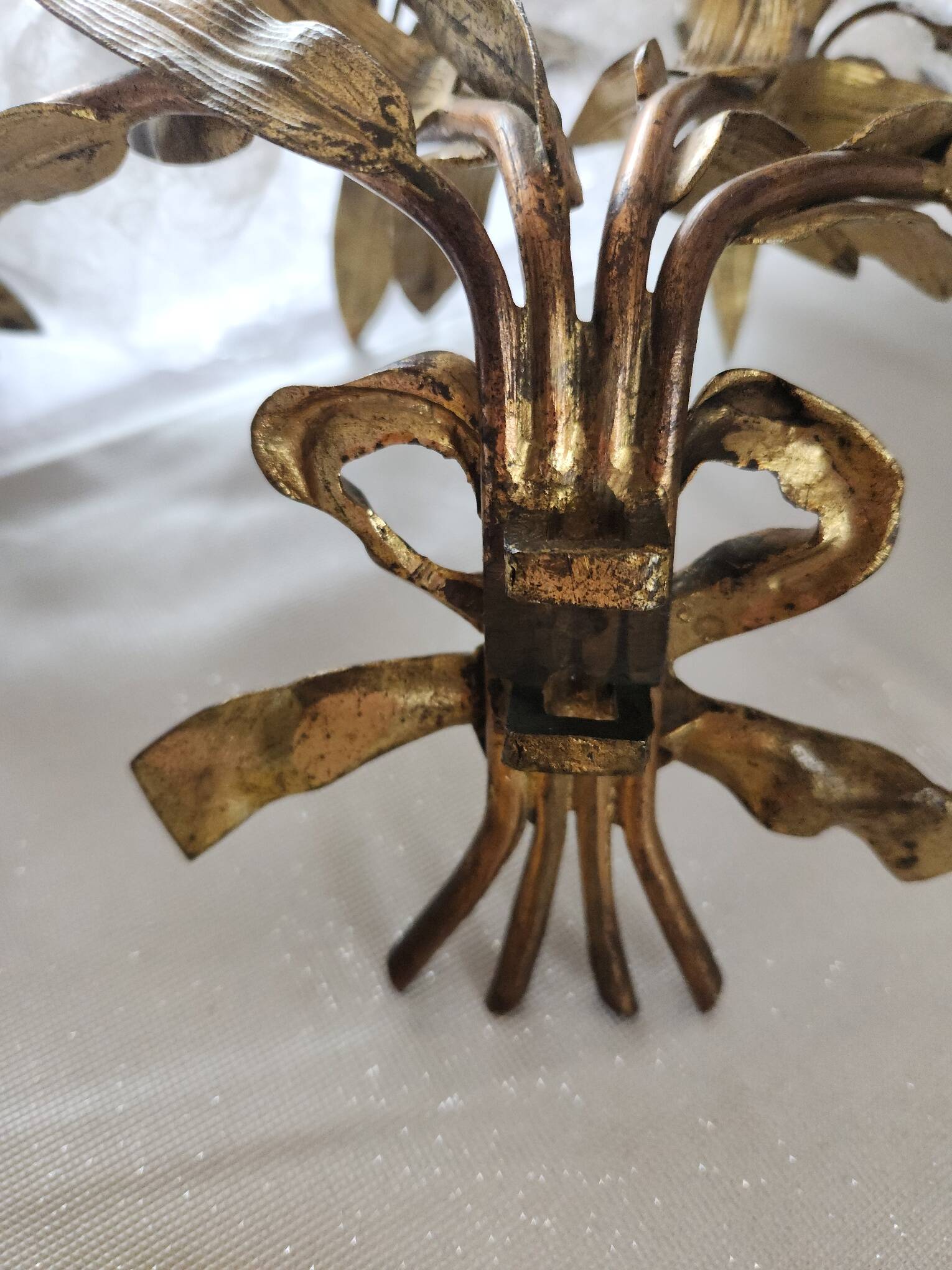 Bronze chandelier wall lights x 2