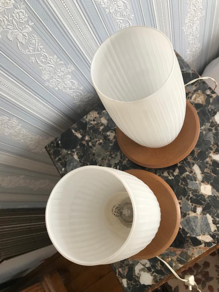Set of 2 vintage bedside lamps