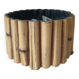 Pol Chambost ceramic vase in bamboo style