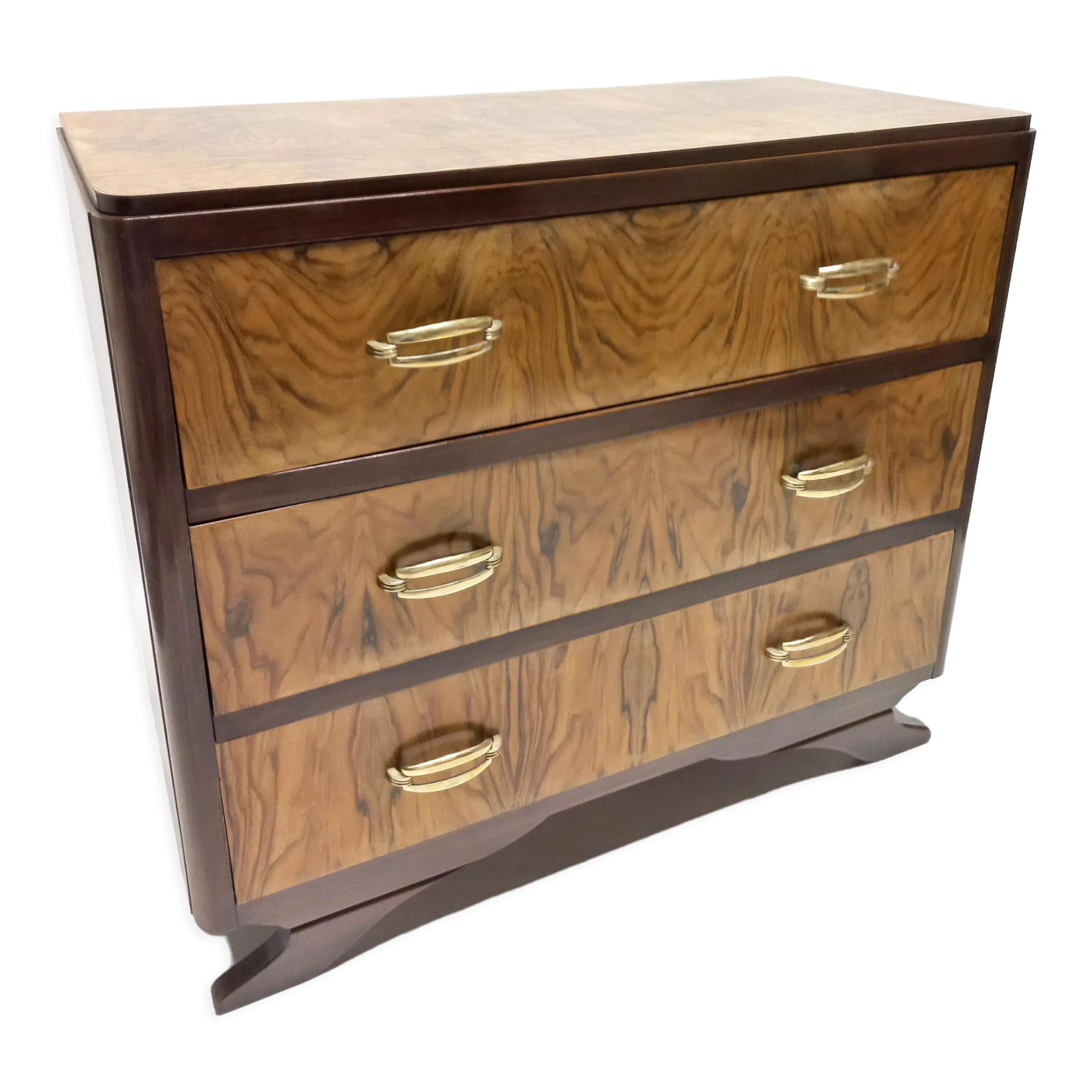 Commode art déco 1930 en noyer