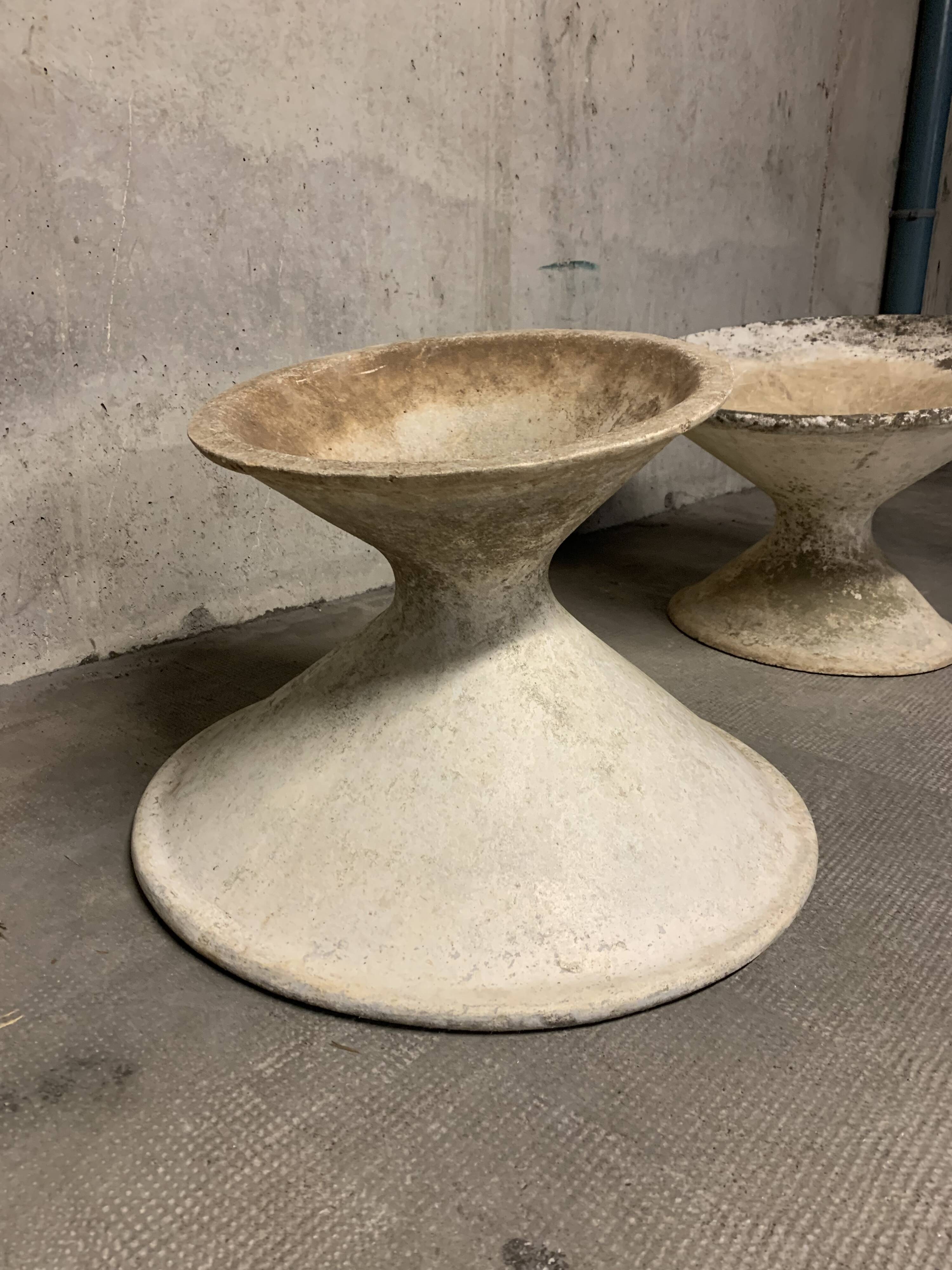 Pair of Willy Guhl Vintage Eternit Planter Basins