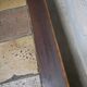 Vintage wood and ceramic coffee table