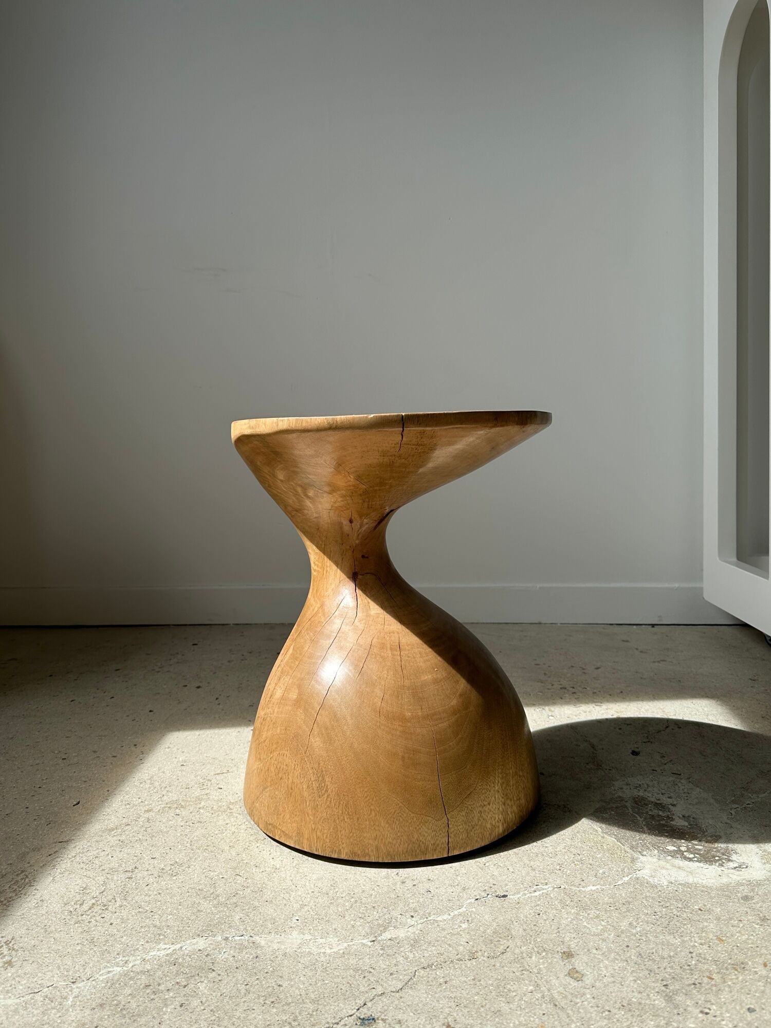 Solid wood sofa end