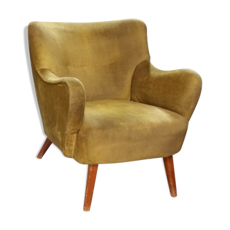 Armchair original years 50-60 Italian design gold