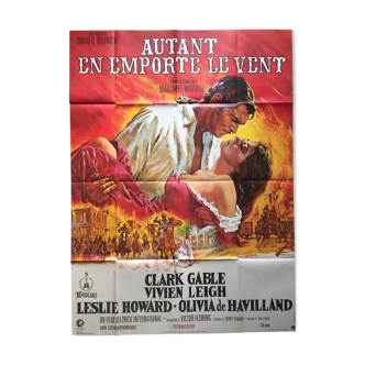 Affiche ressortie française "Autant en emporte le vent" (1939)