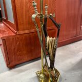 Vintage brass fireplace servant
