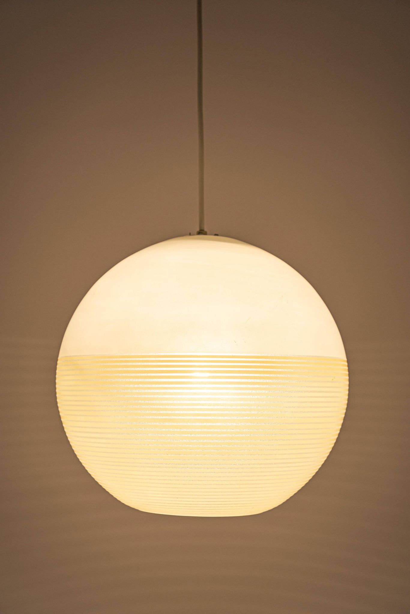 Suspended glass ball lantern by Doria, Germany, 1960s.