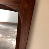 Scandinavian rosewood mirror Aksel Kjersgaard 166 for Möbel Odder 1960