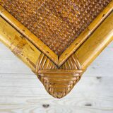 Vintage bamboo coffee table, Italy, 1970s