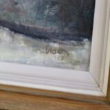 1960's Original Swedish Modernist Oil on Canvas " Study of Hunters Game Rabbit" by Johan Bladh